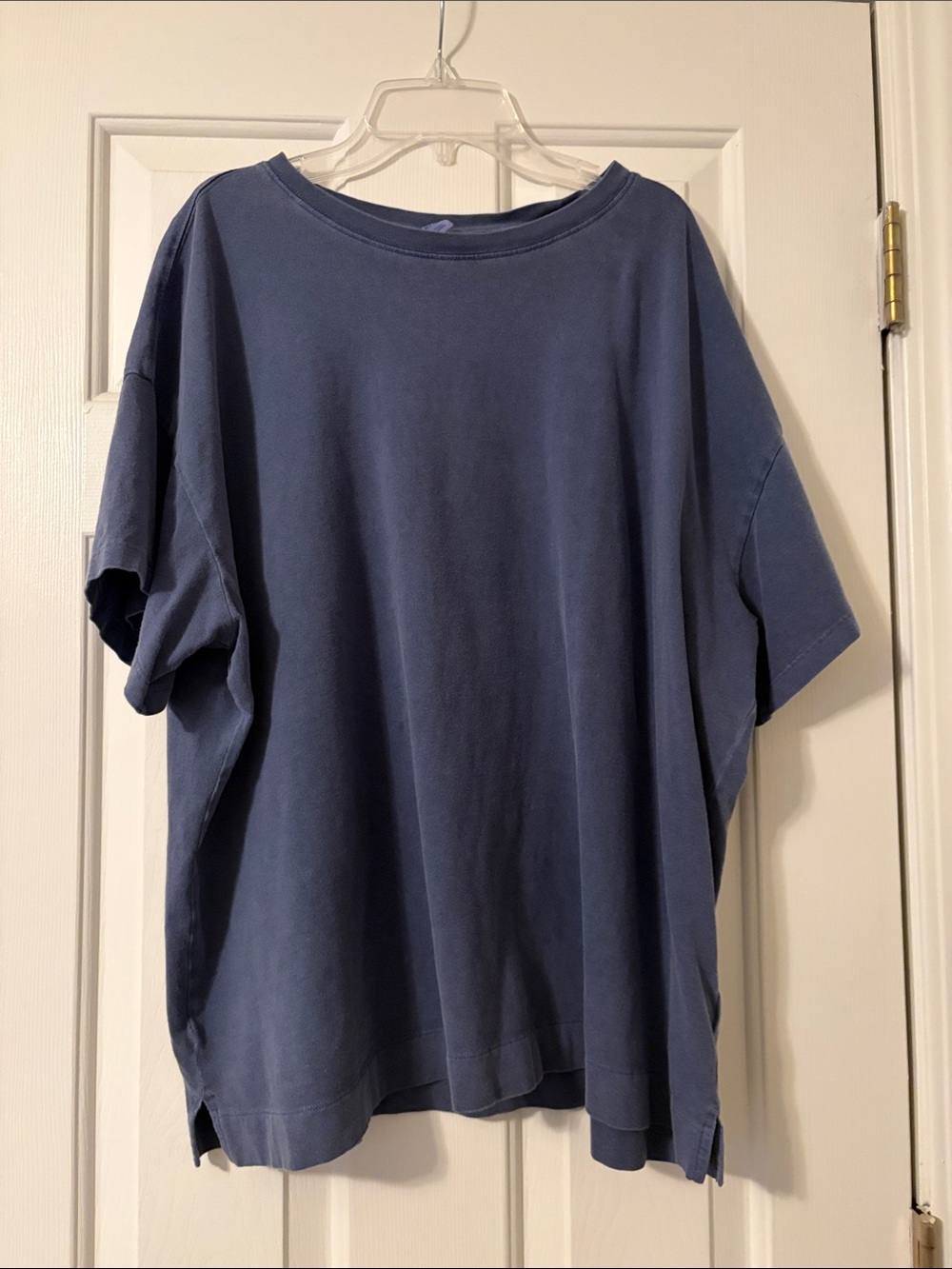 Old Navy Relaxed Cropped Crewneck T-Shirt - Navy Blue
